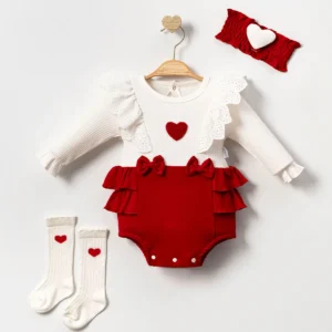 ENSEMBLE Mini Princesse Couleur ROUGE