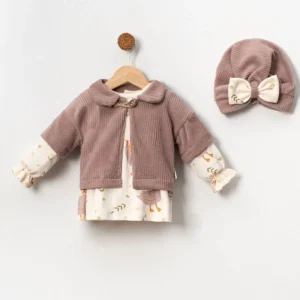 ENSEMBLE VESTE Velour avec Bonnet