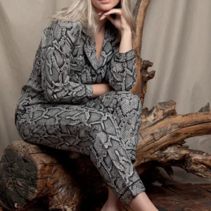 Ensemble Pyjama Chemise avec Manche