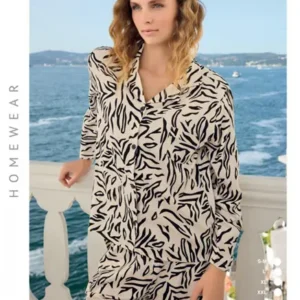 Ensemble Pyjama Chemise avec Manche