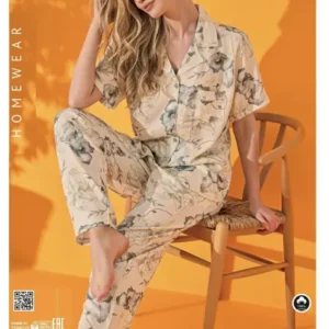 Ensemble Pyjama Chemise demi-Manche