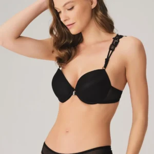 Ensemble Soutien-Gorge avec Armatures et Cordons en Dentelle