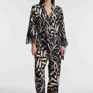 Ensemble Pyjama 3 Pièces, Col en V